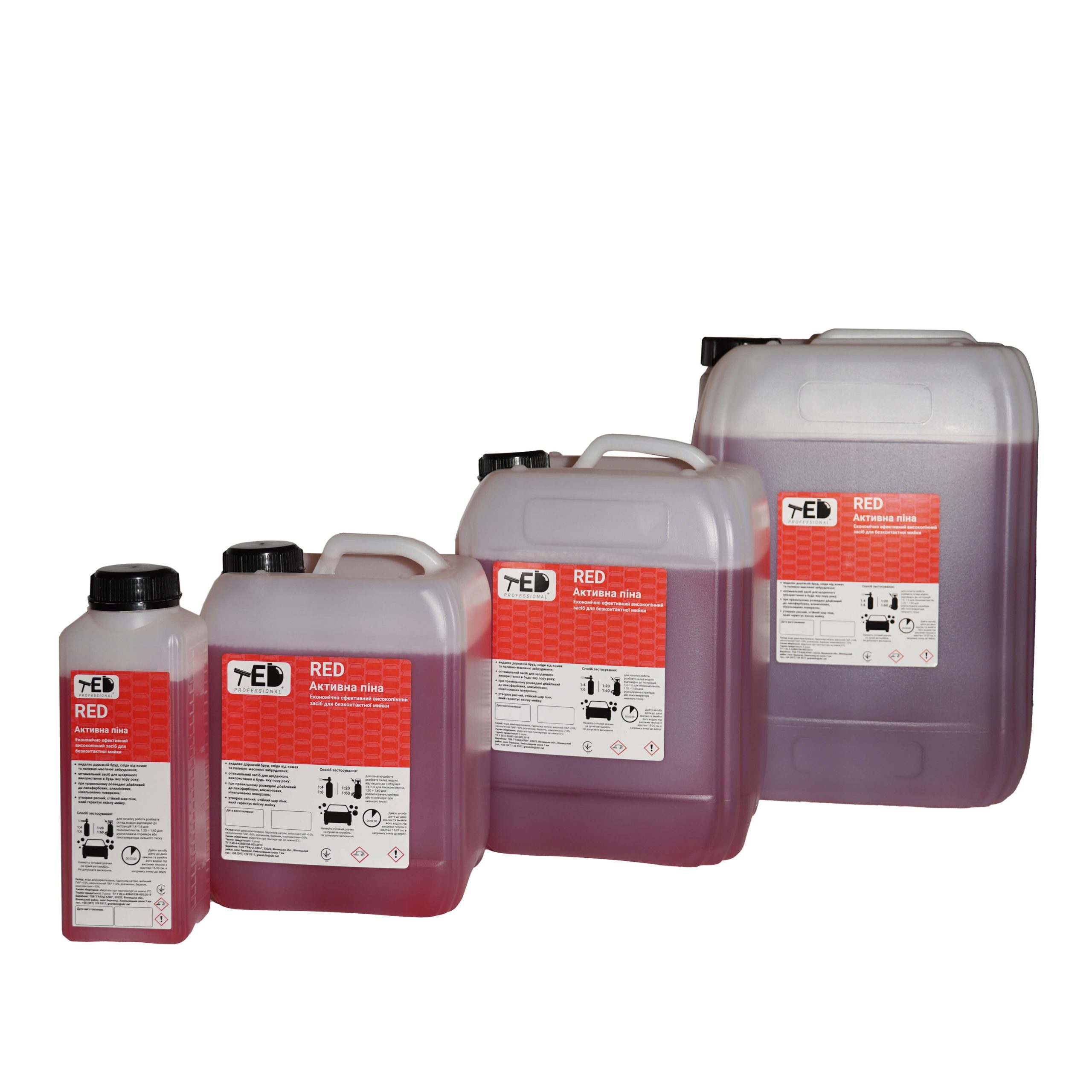 Активна піна RED – 1:20 - 1:60 (концентрат)