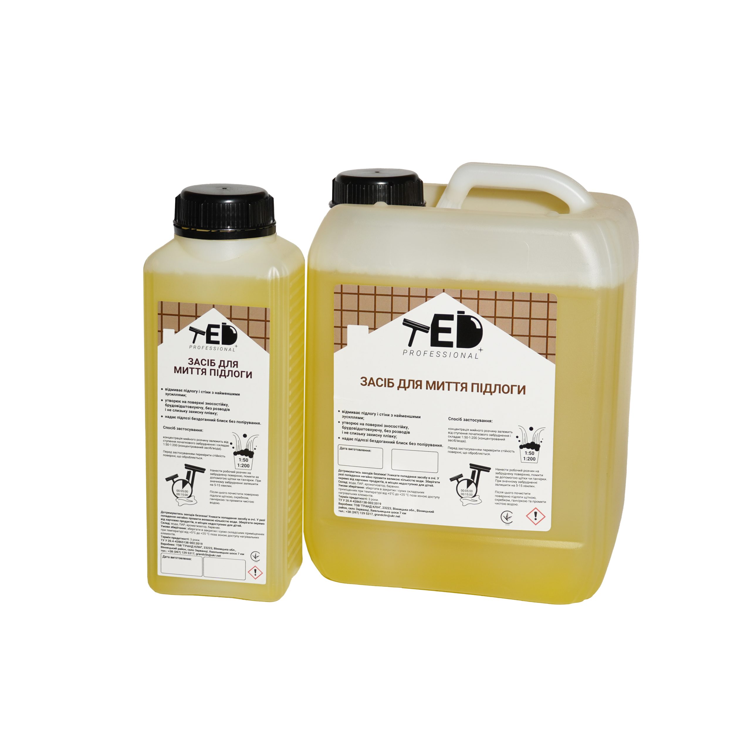 Універсальний засіб для миття підлоги TED Professional 1 л / 5 л