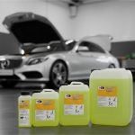 Професійна лінійка TED Professional в автомайстерні та інструкція, як правильно застосовувати очищувач тканин для хімчистки салону.