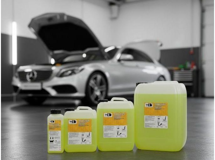 Професійна лінійка TED Professional в автомайстерні та інструкція, як правильно застосовувати очищувач тканин для хімчистки салону.