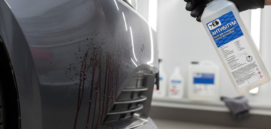 Як правильно наносити Антибітум TED Professional на кузов автомобіля для очищення від смоли