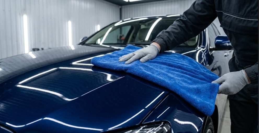 How to Properly Dry Your Car with a Microfiber Towel to Prevent Water Spots, and an Explanation of Why Spots Appear on the Car Body After Washing.